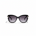 Silver Heart Hardware Sunglasses — Black