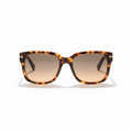 Cross-Detail Sunglasses — Tortoise